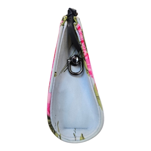 Kate Spade Blue Pink Cabbage Rose Mini Handbag - Picture 7 of 11